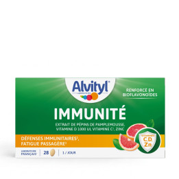 Alvityl Immunité - Complément alimentaire Zinc, Vitamines C & D et Pépins de Pamplemousse