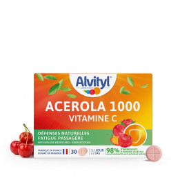 Alvityl Acérola Vitamine C - Complément alimentaire Fatigue & Défenses Immunitaires