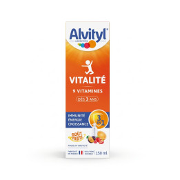 Alvityl Vitalité en sirop : Sirop vitamines enfants - dès 3 ans - Immunité, énergie, croissance