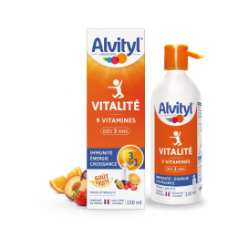 Alvityl Vitalité en sirop : Sirop vitamines enfants - dès 3 ans - Immunité, énergie, croissance