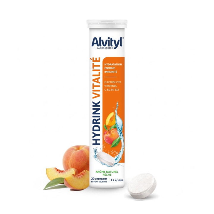 Alvityl Hydrink Vitalité - Complément alimentaire Électrolytes, magnésium et vitamines