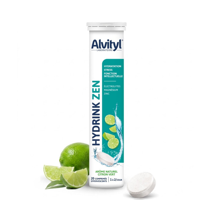 Alvityl Hydrink Zen - Complément alimentaire électrolytes, magnésium et zinc