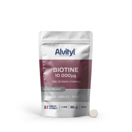 Biotine 10 000 µg cheveux, peau & ongles | Alvityl