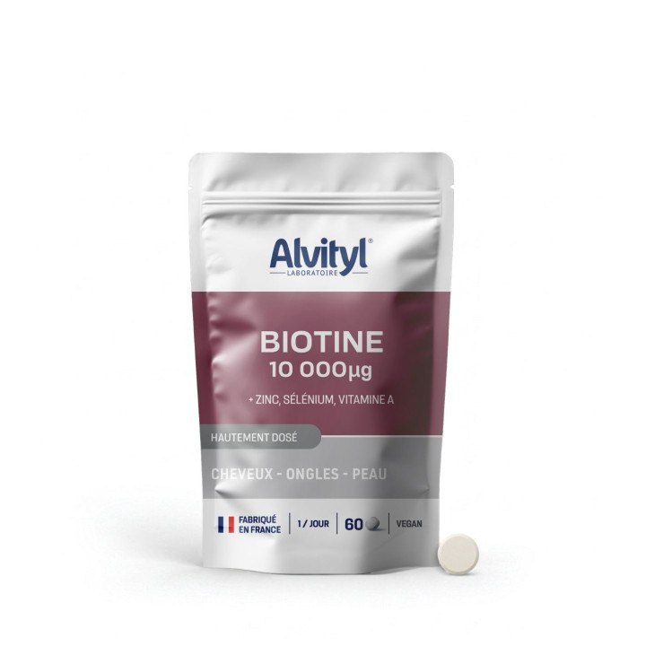 Biotine 10 000 µg cheveux, peau & ongles | Alvityl