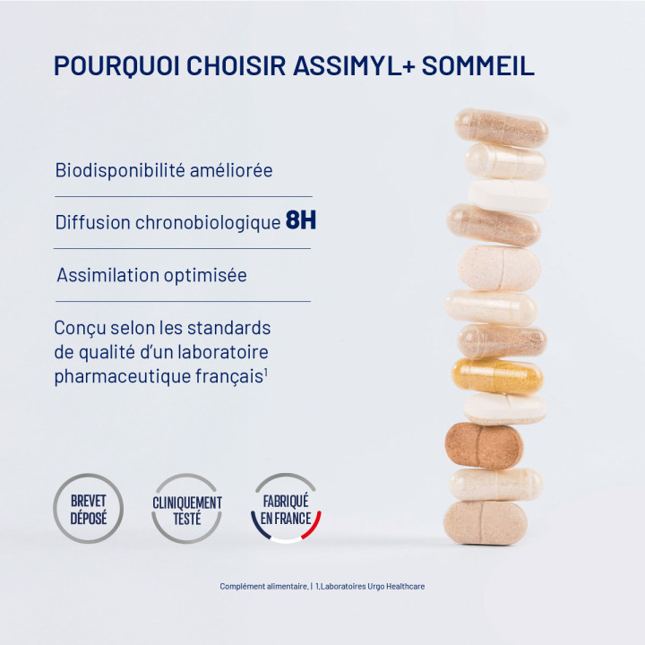 assimyl+ Sommeil : mélatonine diffusion sur 8 h | Alvityl