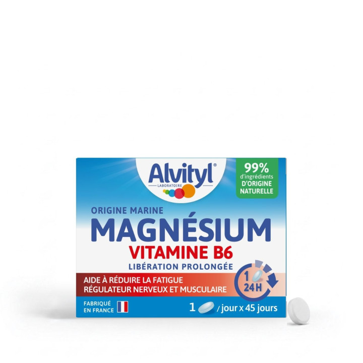 Alvityl Magnésium Vitamine B6 Libération prolongée - Complément alimentaire