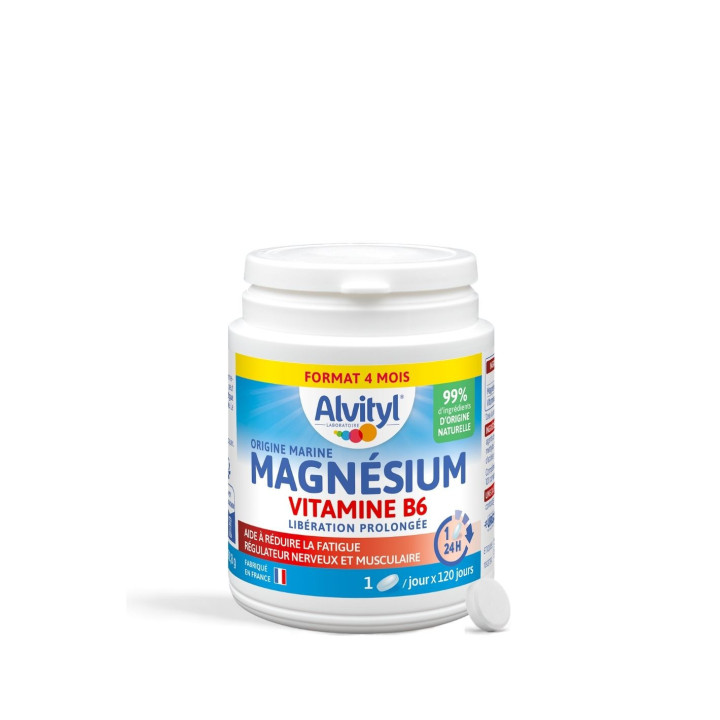 Magnésium Vitamine B6 - 120 comprimés | Alvityl