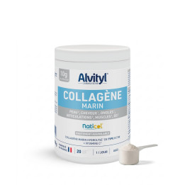 Alvityl Collagène Poudre : Complément alimentaire collagène marin 10g et vitamine C