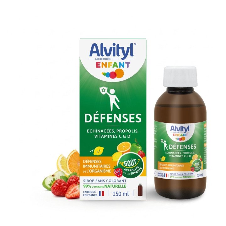 Alvityl Défense - Sirop enfant vitamine C - Immunité - Complément alimentaire