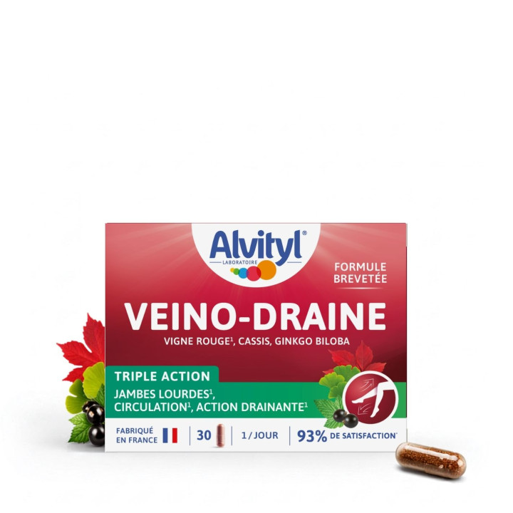 Alvityl Veino-Draine : Complément alimentaire circulation & jambes légères