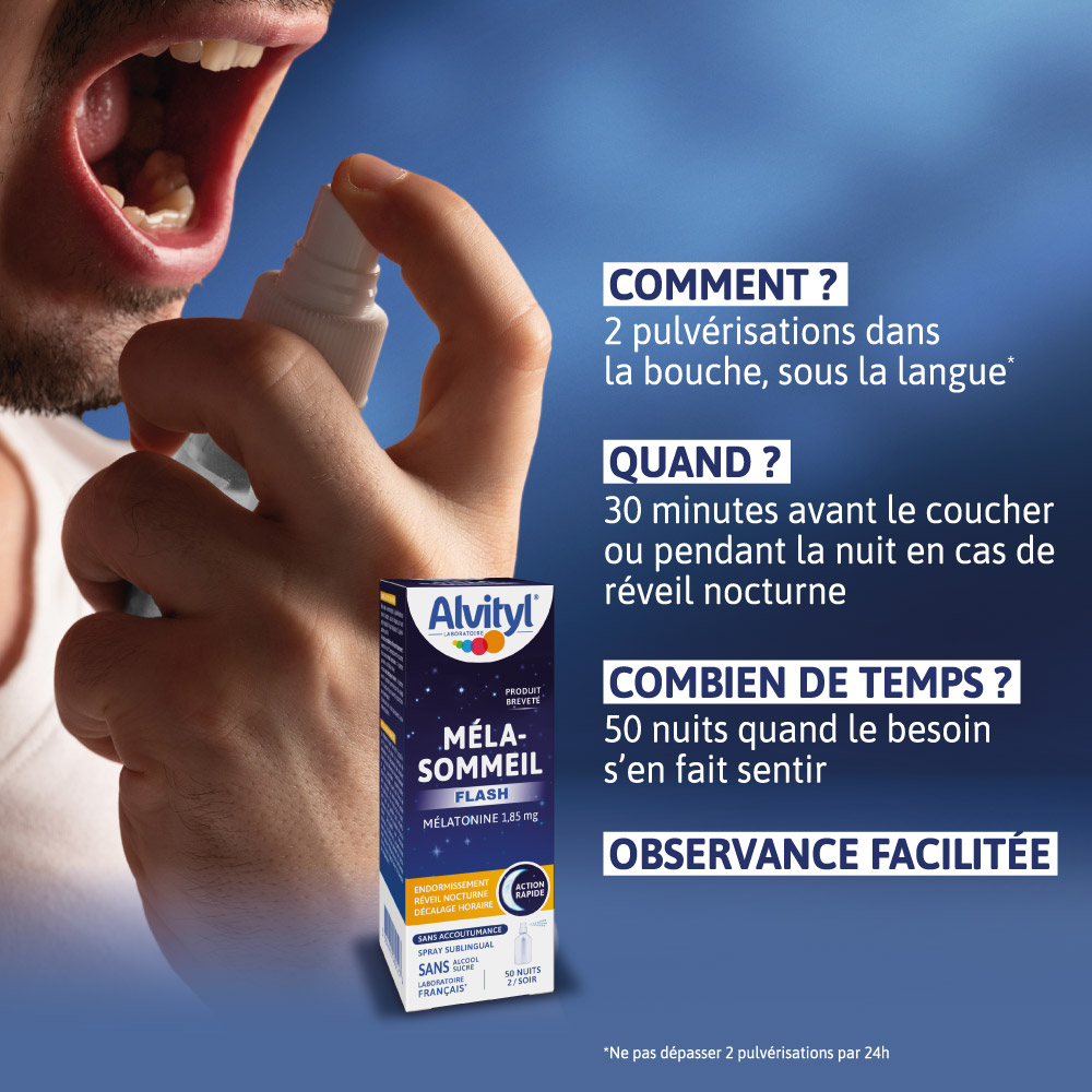 POSOLOGIE ALVITYL MELA-SOMMEIL FLASH