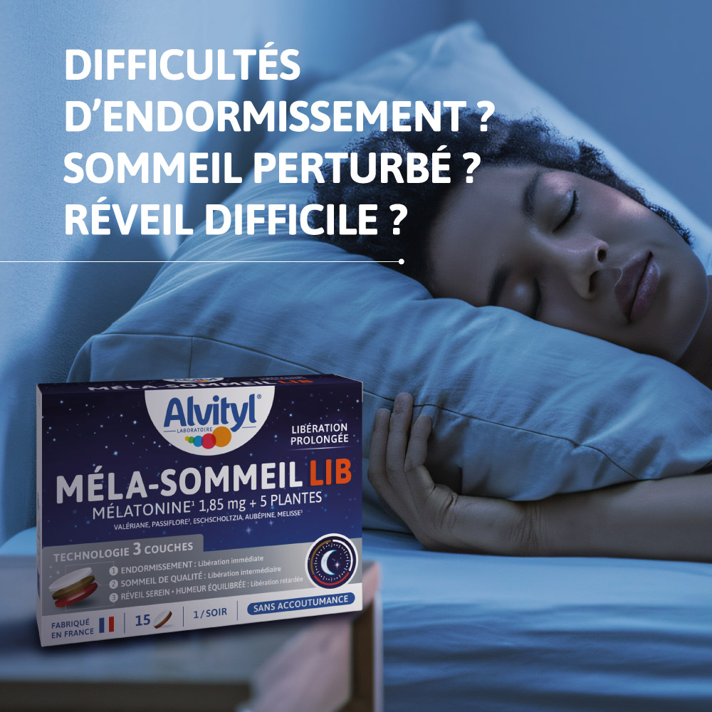 DIFFICULTES D'ENDORMISSEMENT ALVITYL MELA-SOMMEIL LIB