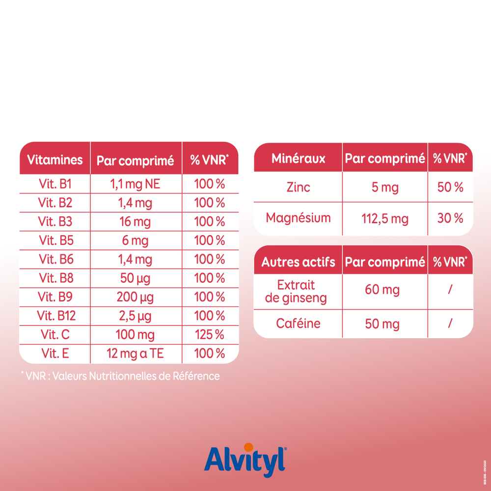 Alvityl Boost-vitamines et minéraux