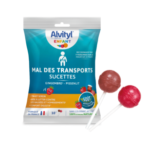 Sucettes Alvityl Mal Des Transports - Pack De 10 Au Gingembre Et Pissenlit