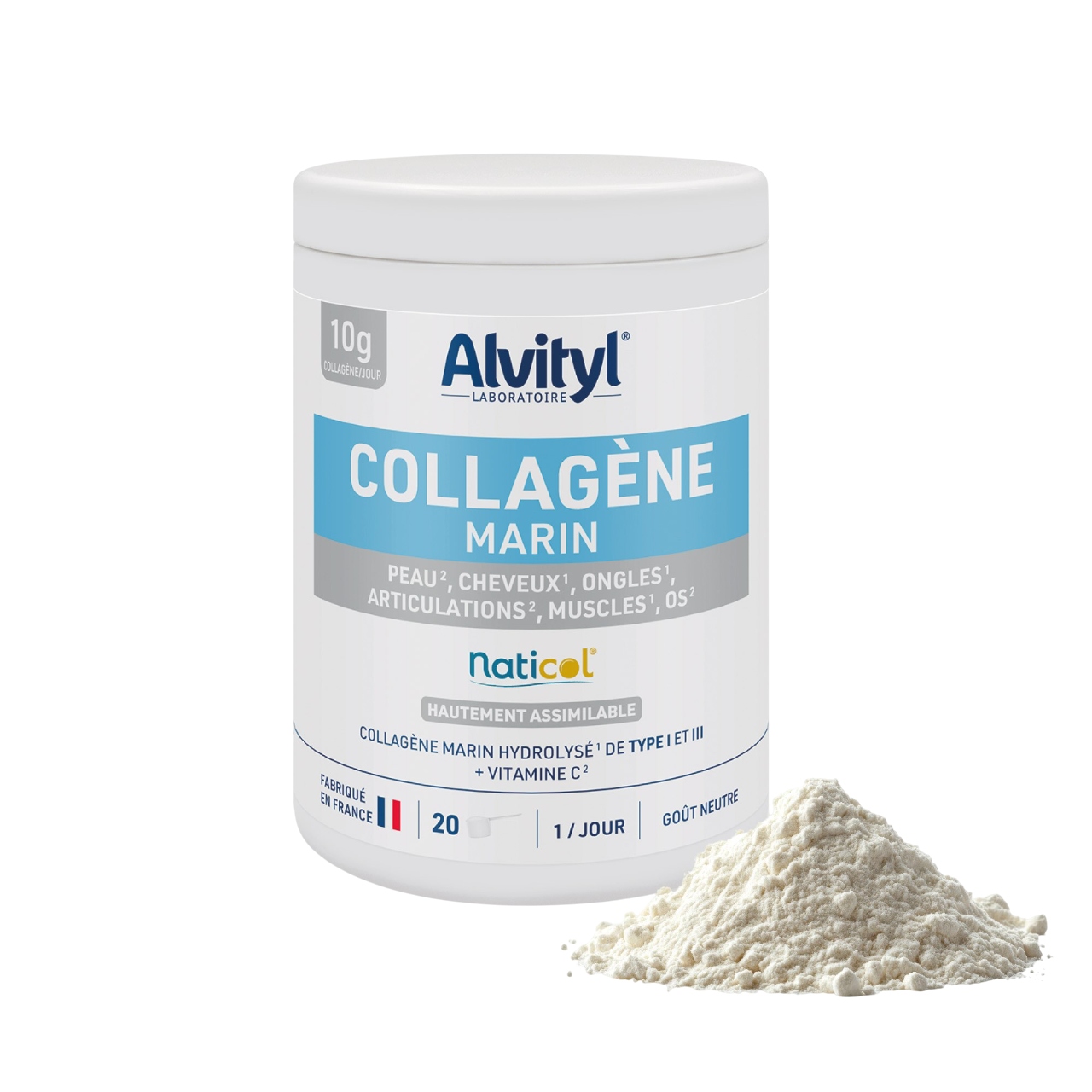 Alvityl collagène marin en pot