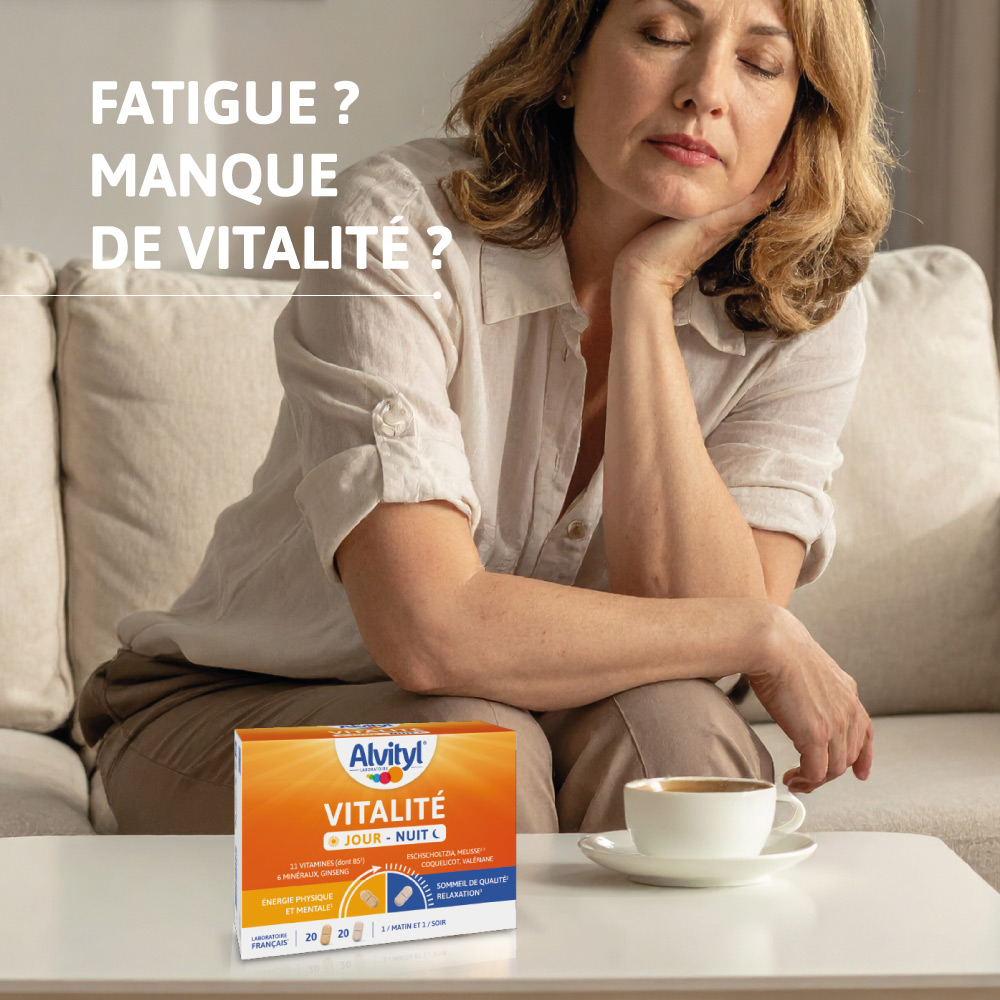 Fatigue et manque de vitalité problématique du produit Alvityl vitalité jour nuit