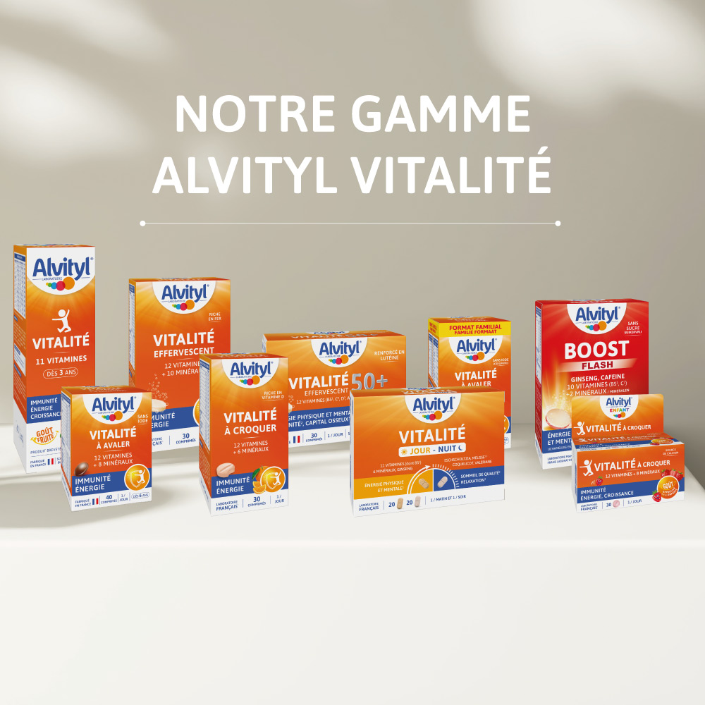 Gamme de différents produits Alvityl Vitalité