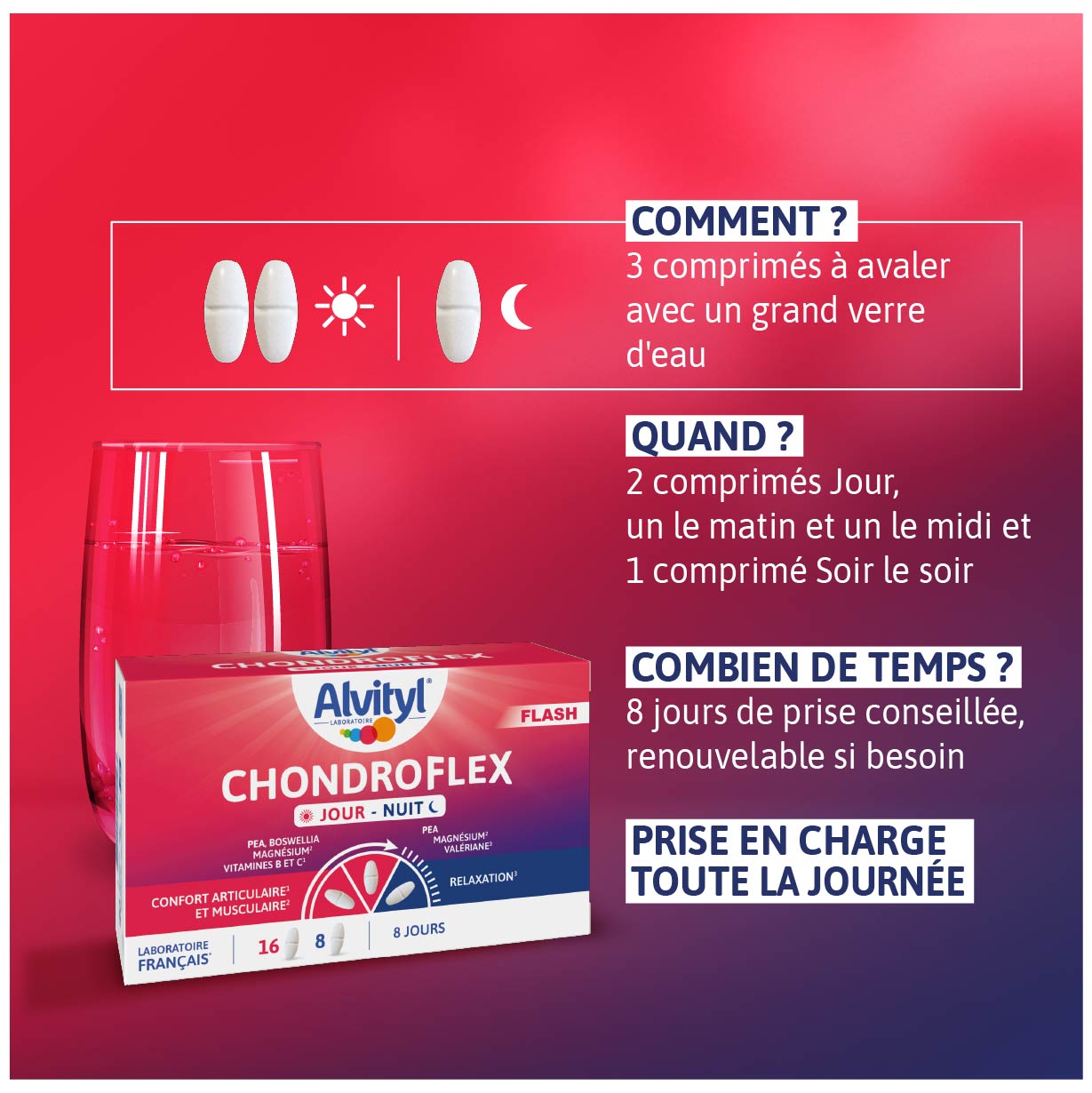 POSOLOGIE ALVITYL CHONDROFLEX JOUR NUIT