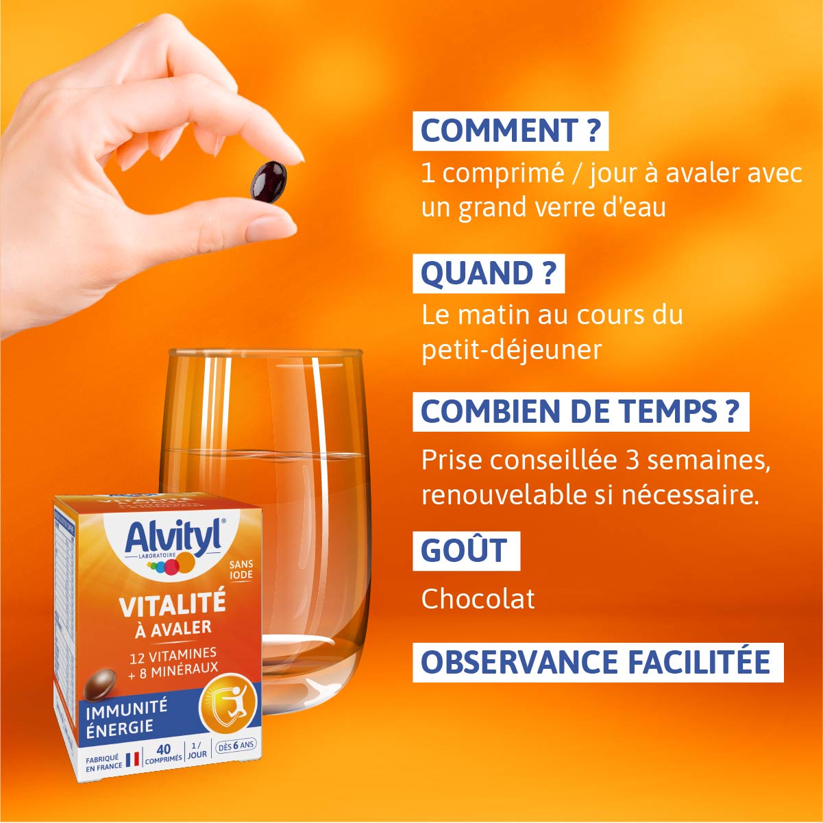 POSOLOGIE ALVITYL VITALITE A AVALER