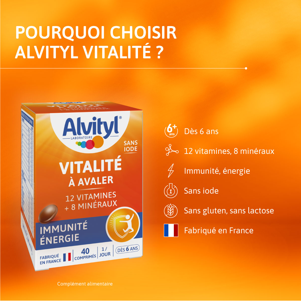 Pourquoi choisir Alvityl Vitalité à avaler énergie