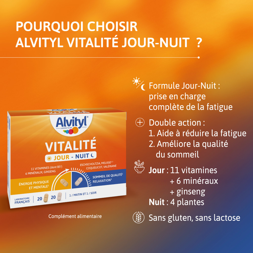 Pourquoi choisir ce complément alimentaire alvityl vitalité jour nuit