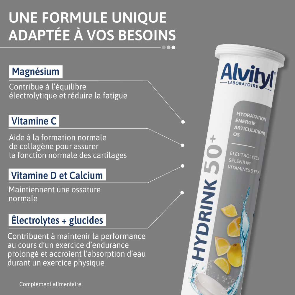 ALVITYL HYDRINK 50+ ACTIFS DE CETTE FORMULE