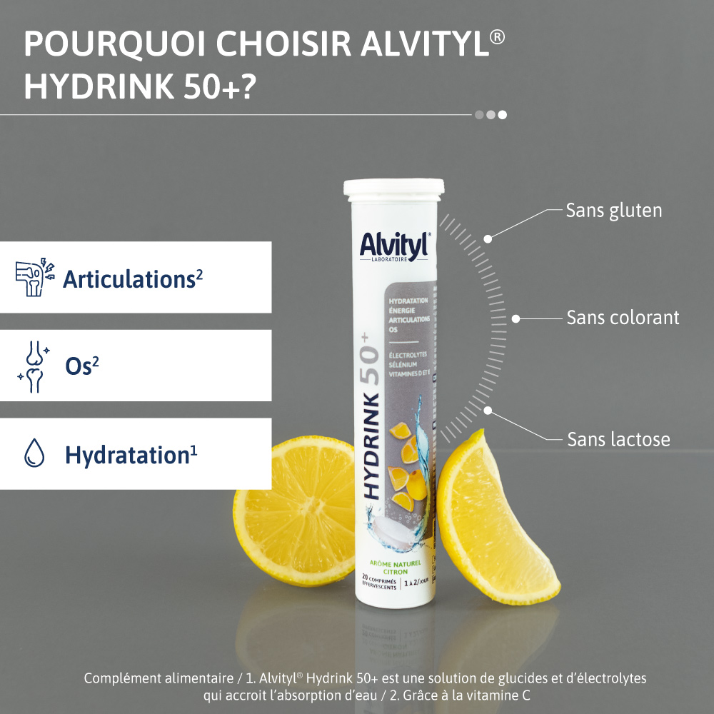 ALVITYL HYDRINK 50+ POURQUOI CHOISIR CET ELECTROLYTE