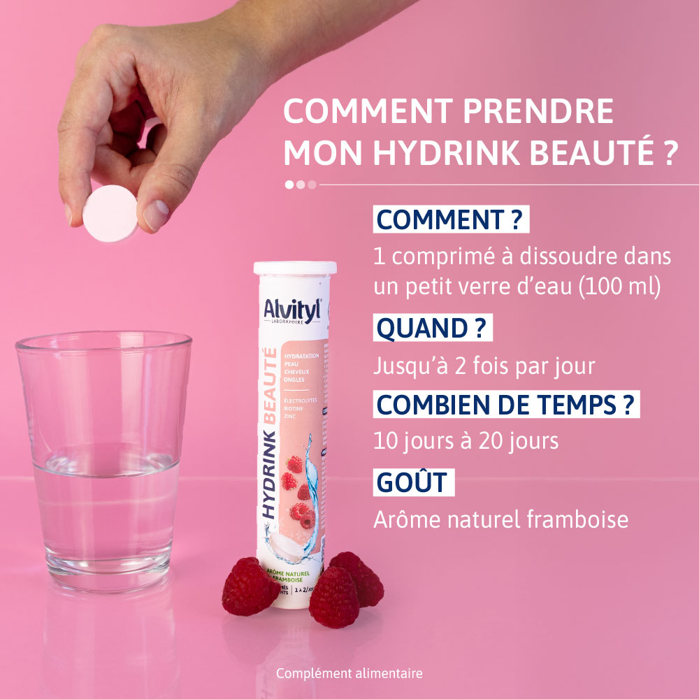 Alvityl Hydrink Beauté conseils pour bien prendre cet électrolyte
