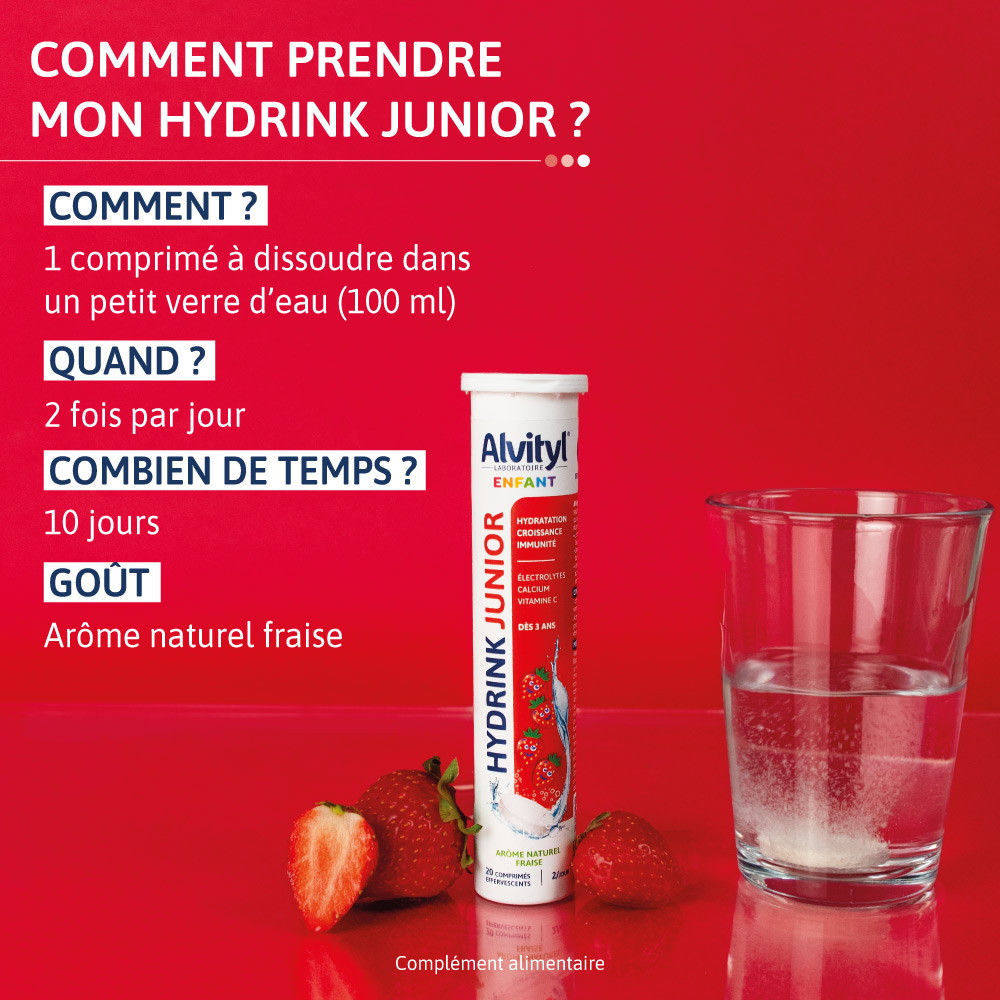 ALVITYL HYDRINK JUNIOR COMMENT PRENDRE CET ELECTROLYTE