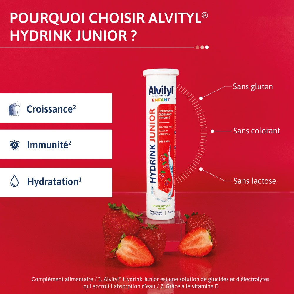 ALVITYL HYDRINK JUNIOR POURQUOI CHOISIR CET ELECTROLYTE