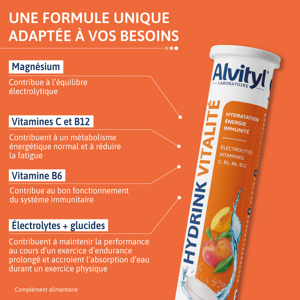 ALVITYL HYDRINK VITALITE ACITFS DE LA FORMULE
