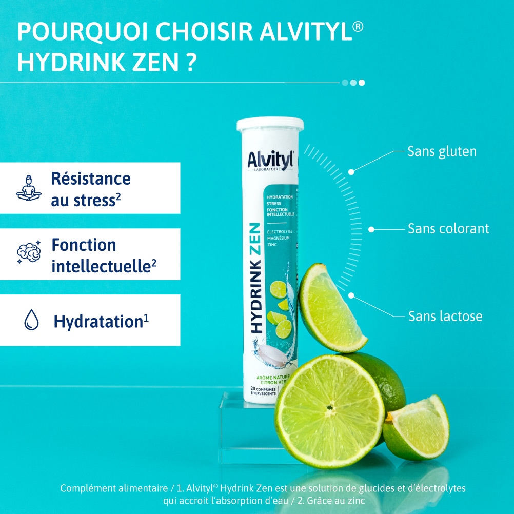 Alvityl Hydrink Zen pourquoi choisir cet électrolyte