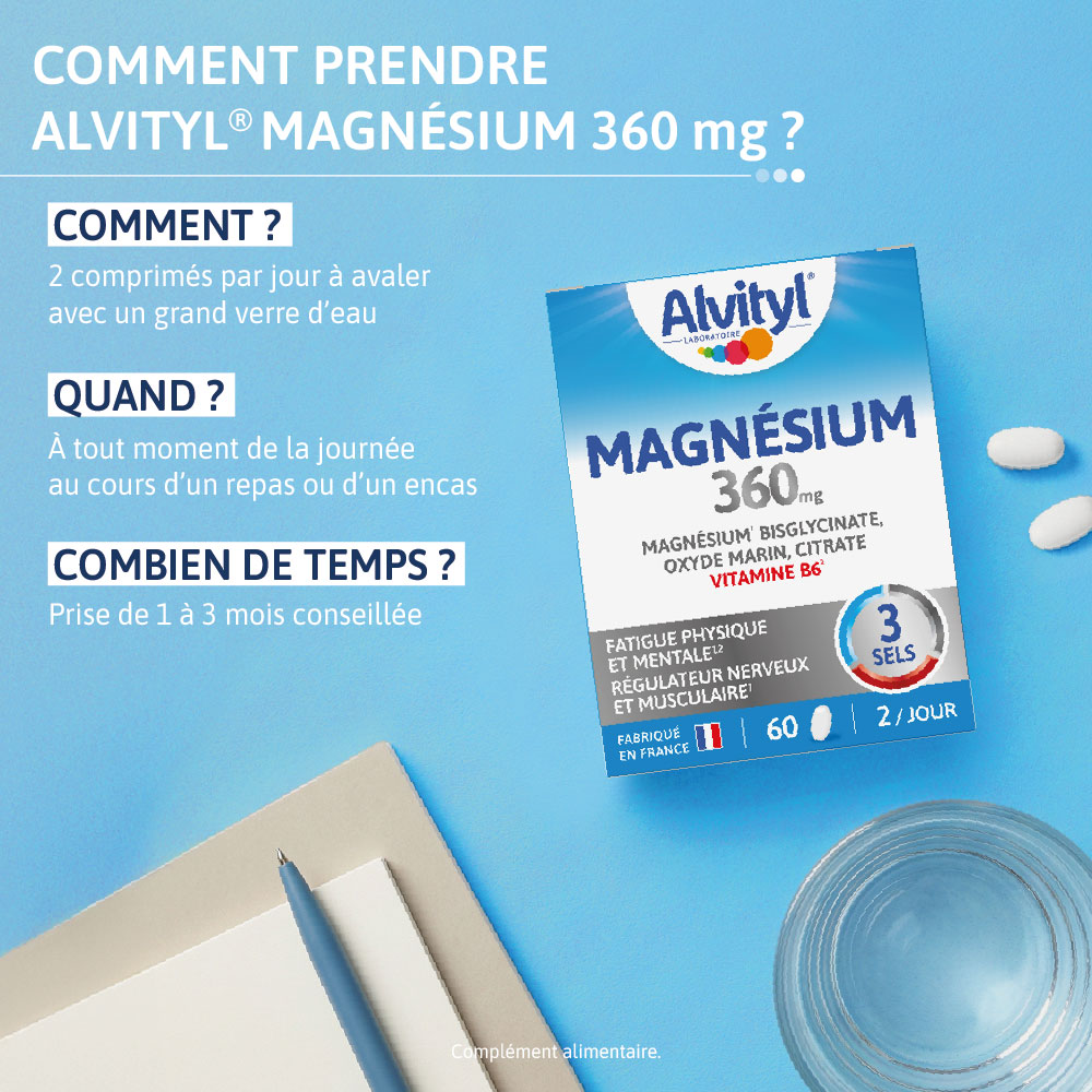 ALVITYL MAGNESIUM 360MG FATIGUE MENTALE