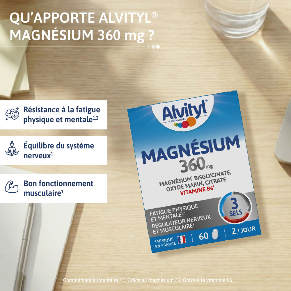 ALVITYL MAGNESIUM 360MG FATIGUE PHYSIQUE