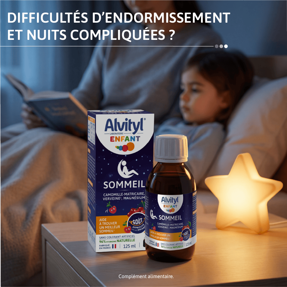 Alvityl enfant sommeil sirop difficultés endormissement